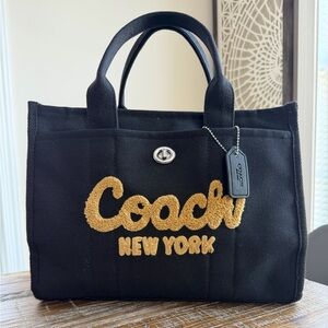 Coach Black Canvas Tote
